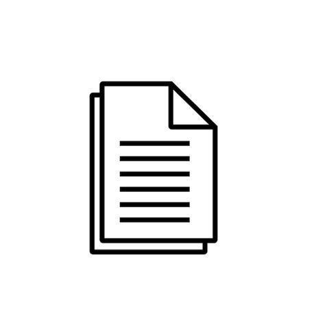 Premium Vector | Outline document file icon