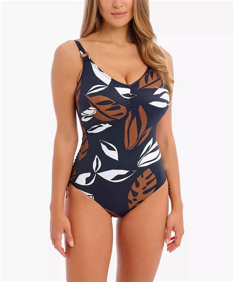 One Piece Swimsuit With Wires And Adjustable Leg Size Lake Orta