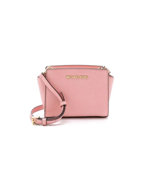 Michael Michael Kors Selma Mini Messenger Bag Pale Pink Lyst