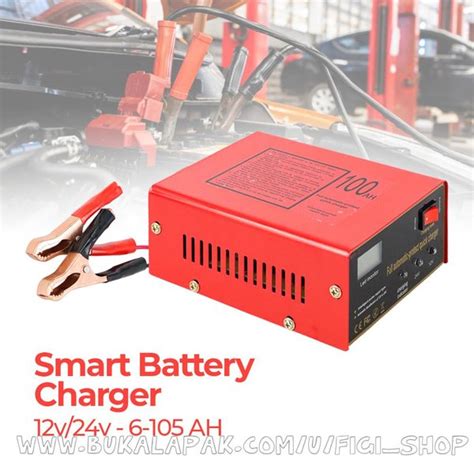 Jual Charger Aki Mobil Lead Acid Smart Battery Charger 12v24v 6 105ah