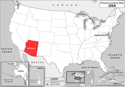 Arizona Map Map Of Arizona Az State With County