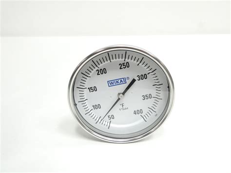 Wika TI 52 52120D209A4 Bimetal Thermometer 5in 12in 50 400f 1 2in Npt