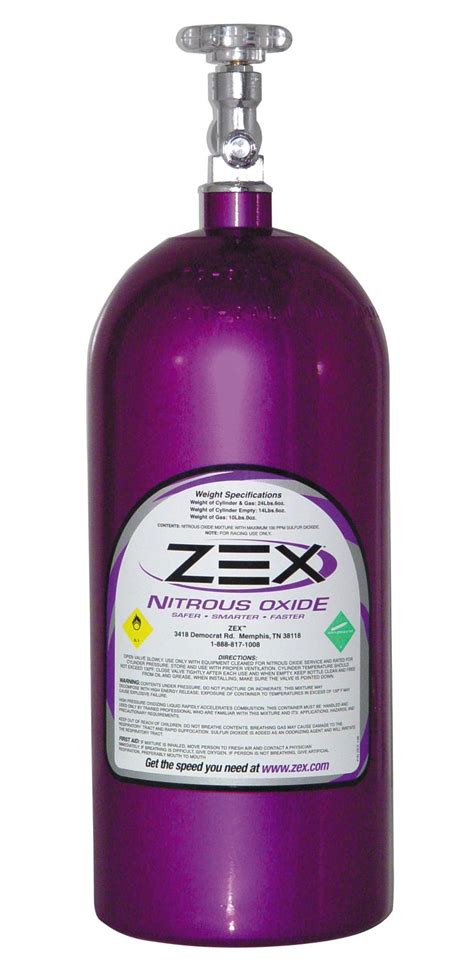 Zex Nitrous Oxide Systems 82000 Zex Nitrous Bottles Summit Racing