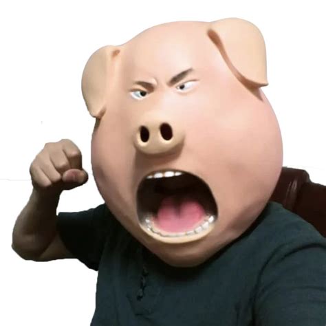 2018 Funny Pig Animal Latex Masks Halloween Adult Dance Scary Head Set ...