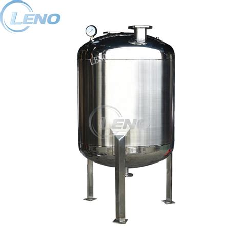 Sanitary Stainless Steel Beverage Juice Milk Vertical Storage Tank With