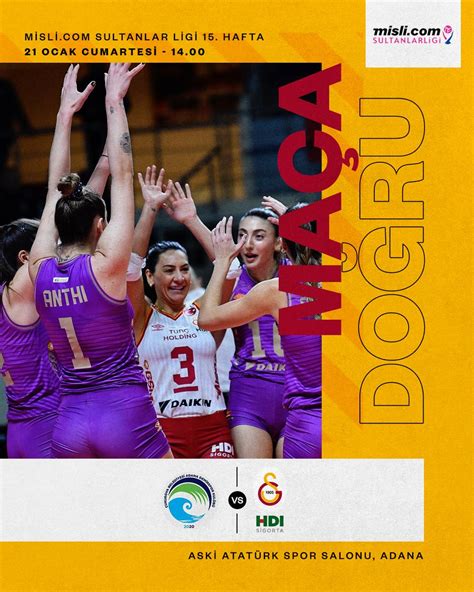 Galatasaray Voleybol On Twitter Ma A Do Ru Ukurova Belediye Adana