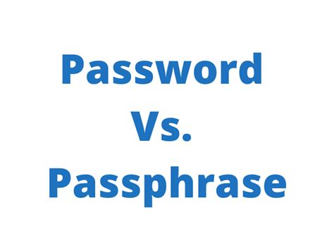 Password Vs Passphrase When And What To Use Password Bits