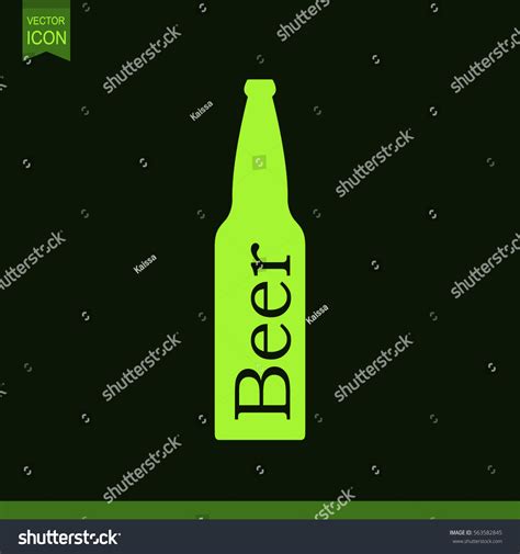 Beer Bottle Vector Icon Stock Vector Royalty Free 563582845