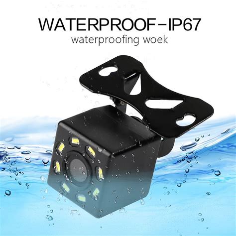 Car Rear View Camera Wide Angle Reverse Parking Waterproof Infrared Led