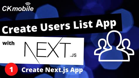 Nextjs Create A User List1 Create Nextjs App And Layout Youtube