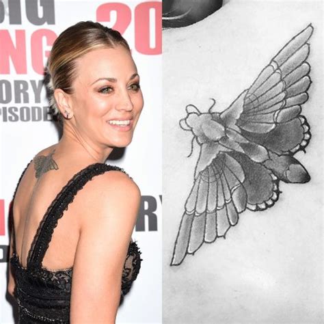 Kaley Cuoco Moth Tattoo - Kenjutaku