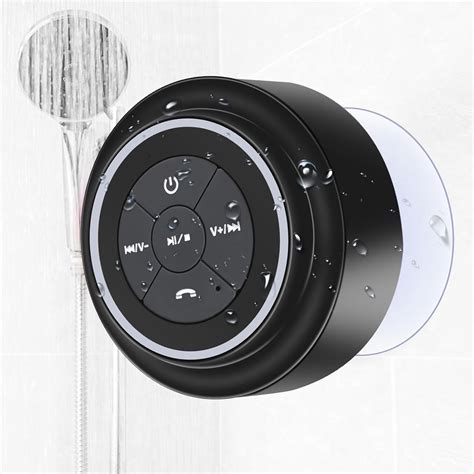 Haut Parleur de Douche Enceinte Bluetooth Étanche Portable avec FM