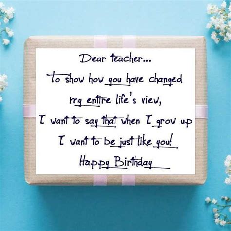 100 Unique And Loving Birthday Wishes For Male Teacher