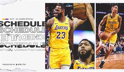 Lakers Announce 2019-20 Regular Season Schedule Presented by Delta Air ...