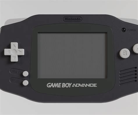 ArtStation - Nintendo Game Boy Advance Black (2001) | Game Assets