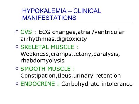 Cme Hypokalemia