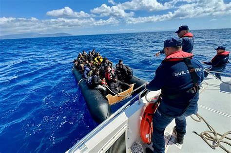 Turkish Coast Guard Rescues Irregular Migrants In Aegean Sea İlkha