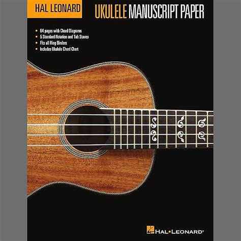 Hal Leonard Ukulele Manuscript Paper Reverb Canada