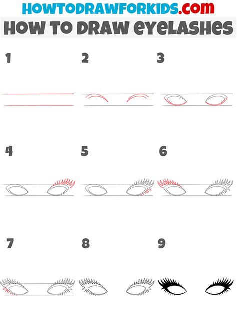 How to Draw Eyelashes - Easy Drawing Tutorial For Kids