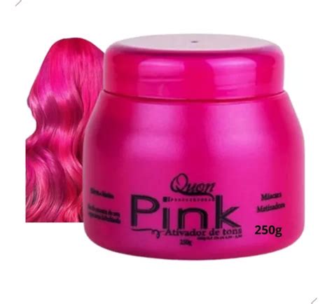 Matizador Pink Rosê 250g Pintar Cabelo Sem Amônia Rosa Quon Tom Rosa