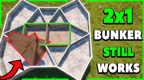 This 2x1 Bunker Still Works Rust Base Design 2022 RUST BASE DESIGN