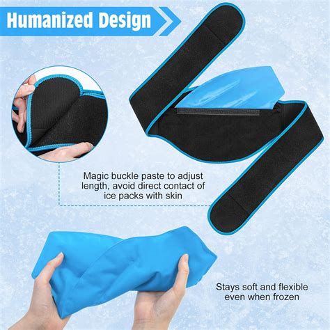 Pack Back Pain Relief Ice Packs Hot Cold Therapy Compress Gel Wrap For Lower Lumbar Sciatica