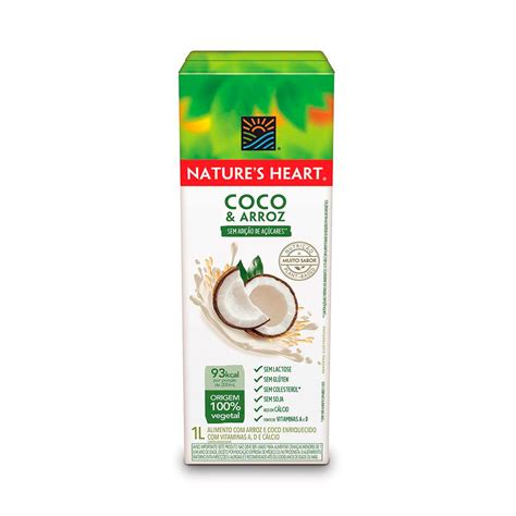 Bebida Vegetal Natures Heart Coco And Arroz 1l Supermercados Pague Menos