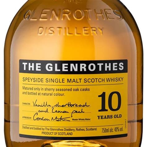 The Glenrothes 10 Year Old Single Malt Scotch Whisky 750mL OldGrogram