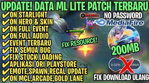 Data Ml Lite Full Event Mb Terbaru Patch Allstar Ml Lite Cara