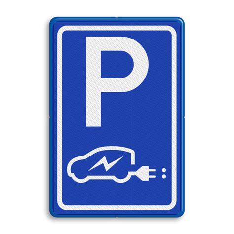 Parkeerbord Elektrische Auto Met Afwijkend Pictogram Kopen Bestel