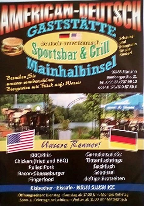 Speisekarte Von Gaststaette Mainhalbinsel Eltmann Sportheim Restaurant