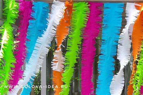 Гирлянда из гофрированной бумаги своими руками | Креативный портал