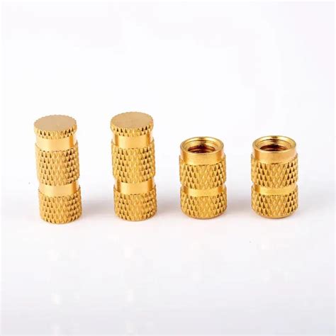 M3 M4 Hot Melt Through Hole Knurled Screw Nut M2 M6 M5 Copper Insert