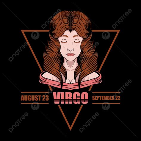 Gambar Ilustrasi Vektor Zodiak Virgo Dewasa Seni Artistik PNG Dan