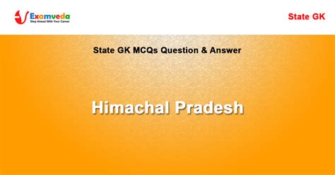 Himachal Pradesh Gk Mcqs Series Static Hpgk Off