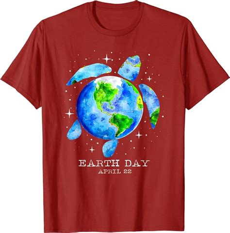 Earth Day 2024 Restore Earth Sea Turtle Art Save The Planet T Shirt