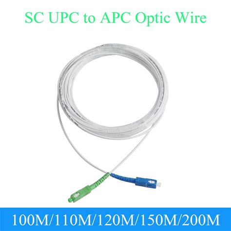 Fiber Optic Extension Wire Sc Upc To Apc Single Mode 1 Core Indoor Convert Patch Cord