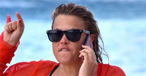 A Bikini Clad Lady Nadia Essex Rage Boils Over On Barbados Beach As