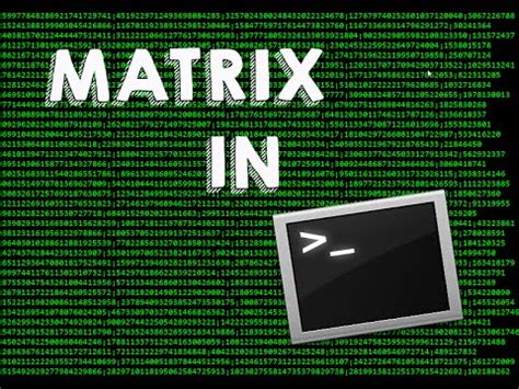 How To Make A Matrix In Command Prompt Windows Youtube