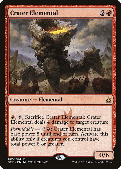 Crater Elemental Dragons Of Tarkir Magic The Gathering