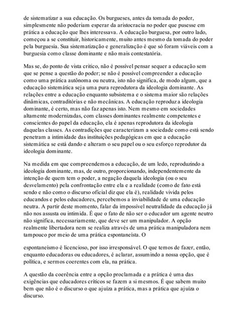 A Importancia Do Ato De Ler Paulo Freire Pdf