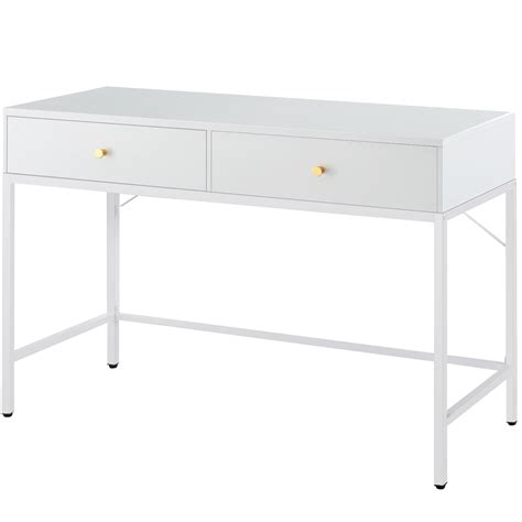 SUPERJARE Vanity Desk with Drawers, 47 inch Computer Desk, Makeup ...