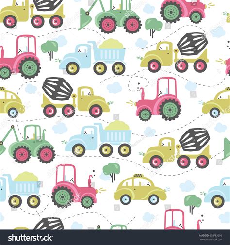 Baby Pattern With Cute Cars Home Décor Home And Living