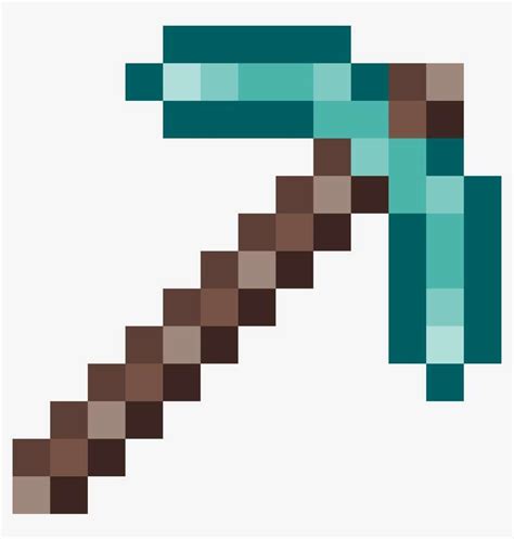 Clip Art Pickaxe Drawing Diamond - Minecraft Gold Pickaxe Png PNG Image ...