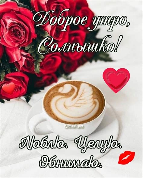 Доброе утро Солнышко моё Люблю тебя 💋🌼 ️☕🌹🌹🌹 в 2024 г Юмор про