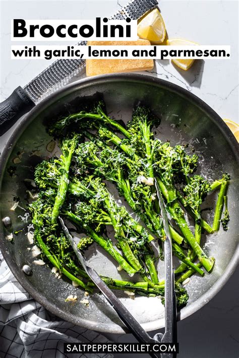 Simple Sautéed Broccolini Recipe With Garlic And Parmesan