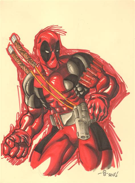 Deadpool Color Sketch By Greggpaulsen On Deviantart