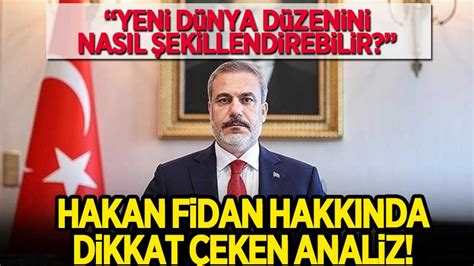 İngiliz basınından dikkat çeken Hakan Fidan analizi Habervakti son