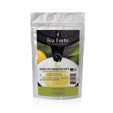 English Breakfast Loose Bulk Tea Pound Pouch Organic Black Tea