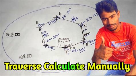 How To Create Closed Traverse Traverse Calculate Manually Part